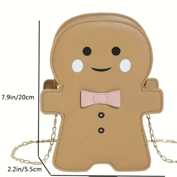 New gingerbread man purse SHIPPING AVAILABLE - Picture 4 of 7